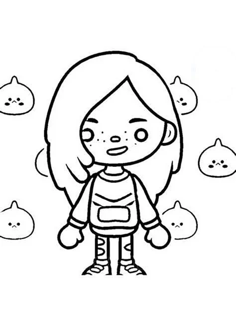 Девочка Эльф раскраска toca