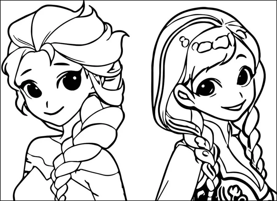 Раскраски Холодное сердце (Frozen coloring pages). Раскраска Холодное сердце скачать