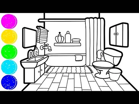 Ванная комната для раскрашивания